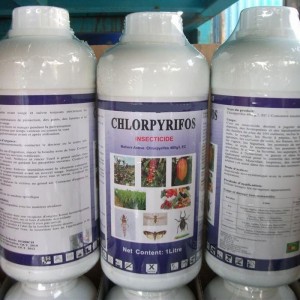 Insecticide chlorpyrifos 55 cypermethrin 5 ec made in china aluminum bottles